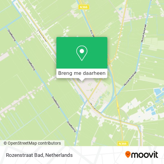 Rozenstraat Bad kaart