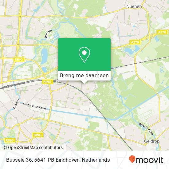 Bussele 36, 5641 PB Eindhoven kaart