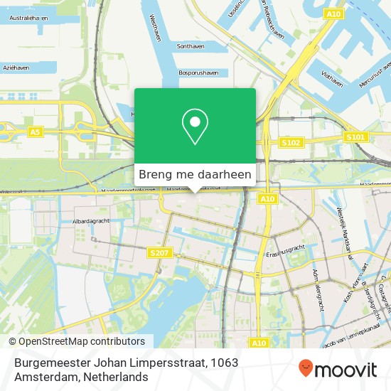 Burgemeester Johan Limpersstraat, 1063 Amsterdam kaart