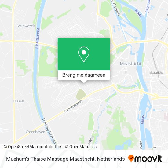 Muehum's Thaise Massage Maastricht kaart