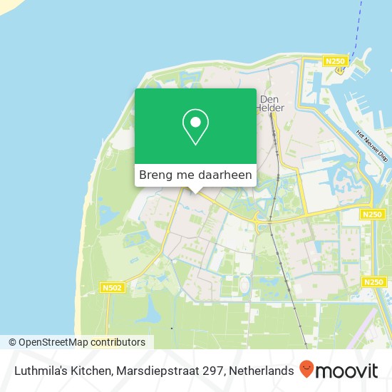 Luthmila's Kitchen, Marsdiepstraat 297 kaart