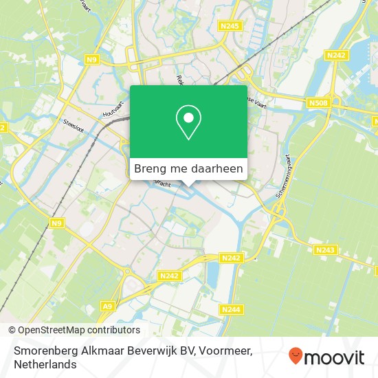 Smorenberg Alkmaar Beverwijk BV, Voormeer kaart