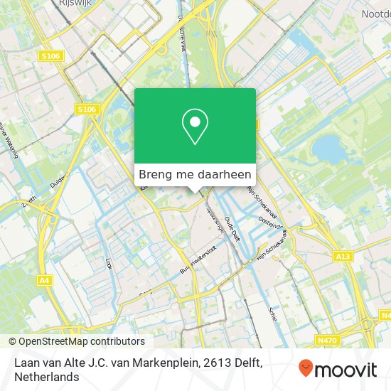 Laan van Alte J.C. van Markenplein, 2613 Delft kaart