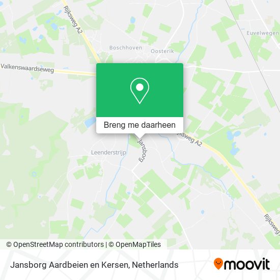 Jansborg Aardbeien en Kersen kaart