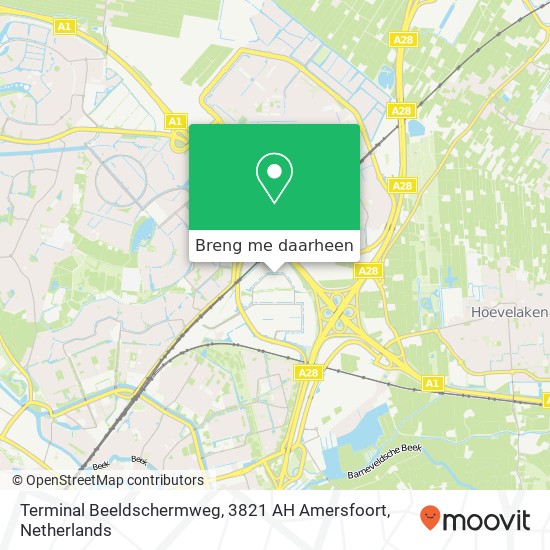 Terminal Beeldschermweg, 3821 AH Amersfoort kaart