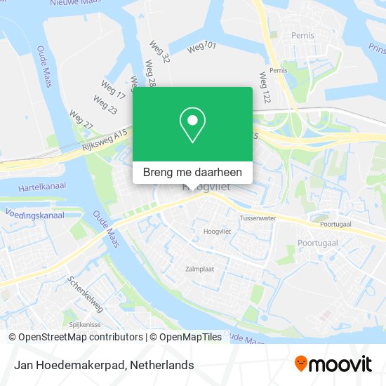 Jan Hoedemakerpad kaart