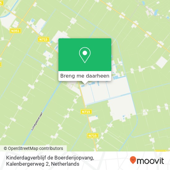 Kinderdagverblijf de Boerderijopvang, Kalenbergerweg 2 kaart