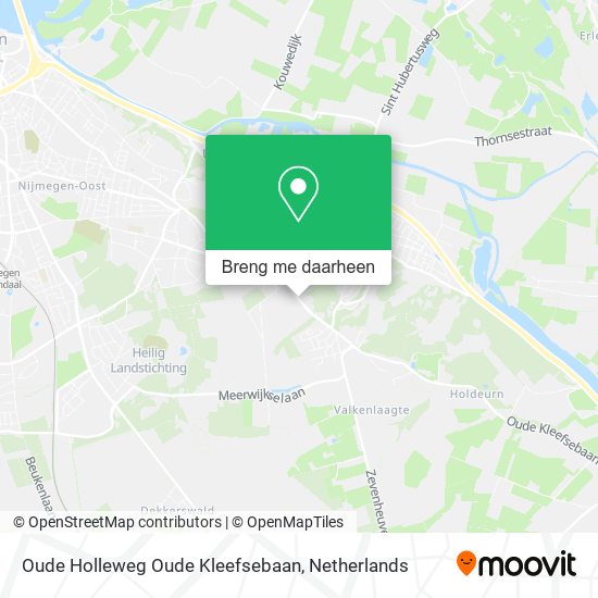 Oude Holleweg Oude Kleefsebaan kaart