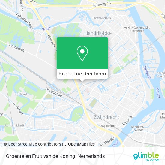 Groente en Fruit van de Koning kaart