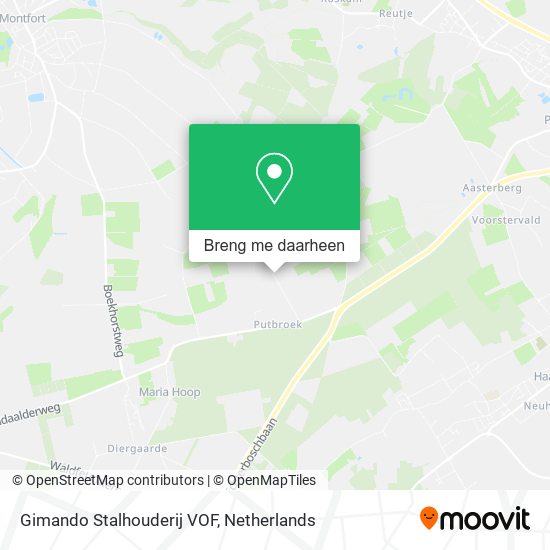 Gimando Stalhouderij VOF, Bergweg 14 kaart