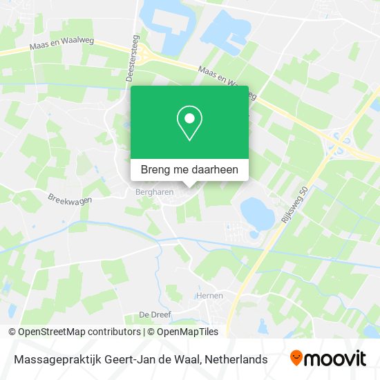 Massagepraktijk Geert-Jan de Waal kaart