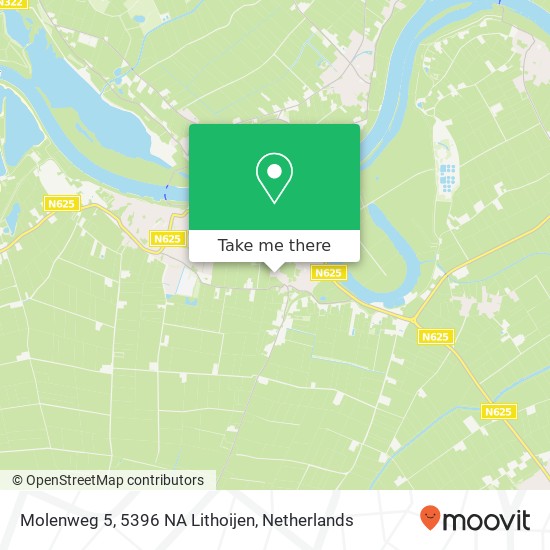 Molenweg 5, 5396 NA Lithoijen kaart