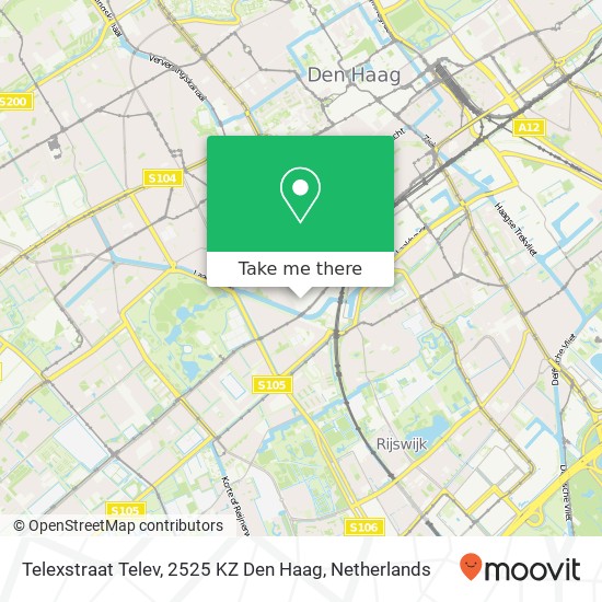 Telexstraat Telev, 2525 KZ Den Haag kaart