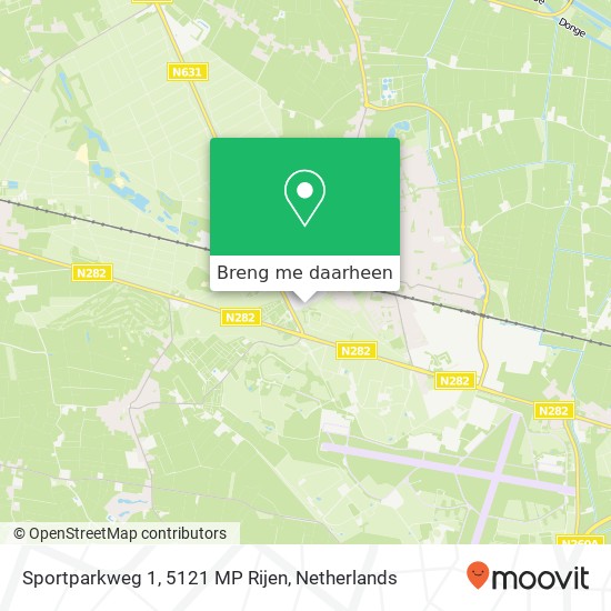 Sportparkweg 1, 5121 MP Rijen kaart