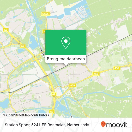 Station Spoor, 5241 EE Rosmalen kaart