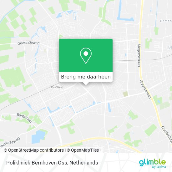 Polikliniek Bernhoven Oss kaart