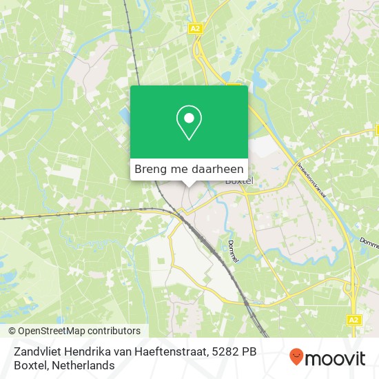 Zandvliet Hendrika van Haeftenstraat, 5282 PB Boxtel kaart