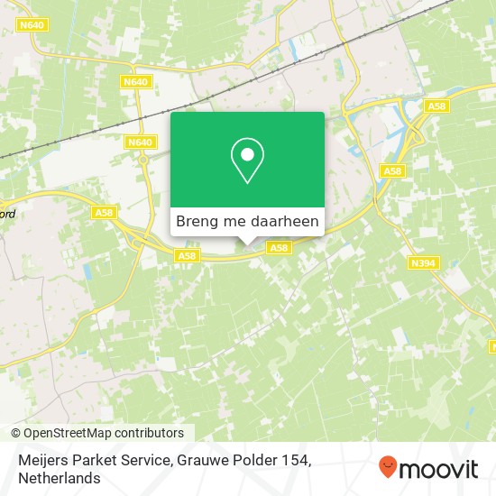 Meijers Parket Service, Grauwe Polder 154 kaart