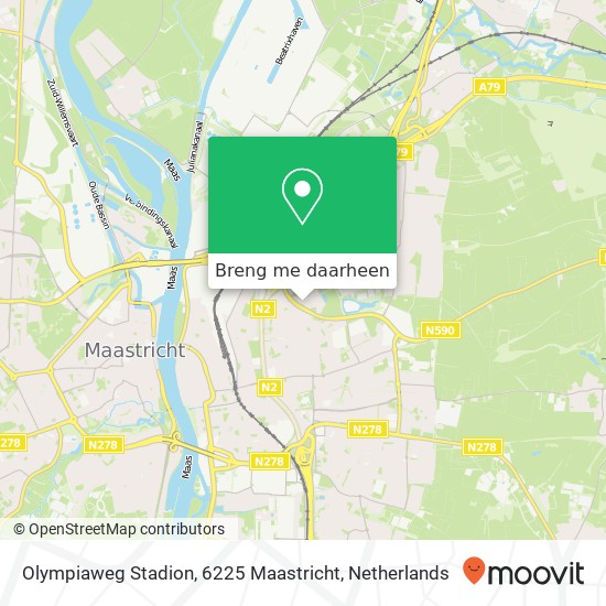 Olympiaweg Stadion, 6225 Maastricht kaart