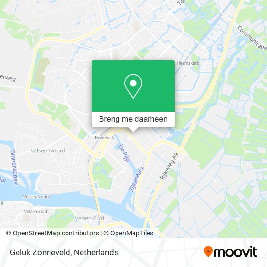 Geluk Zonneveld kaart