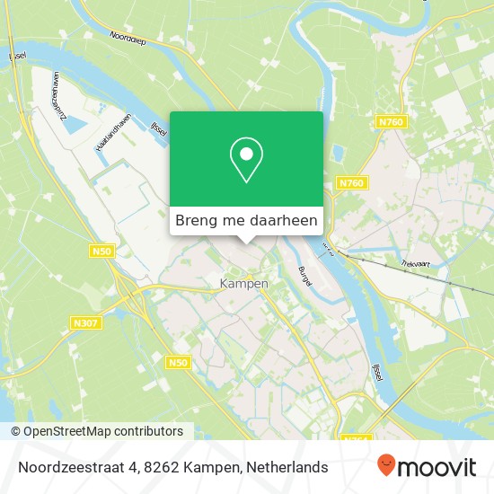 Noordzeestraat 4, 8262 Kampen kaart