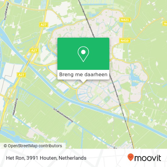 Het Ron, 3991 Houten kaart