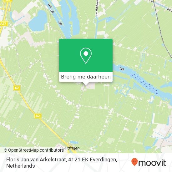 Floris Jan van Arkelstraat, 4121 EK Everdingen kaart