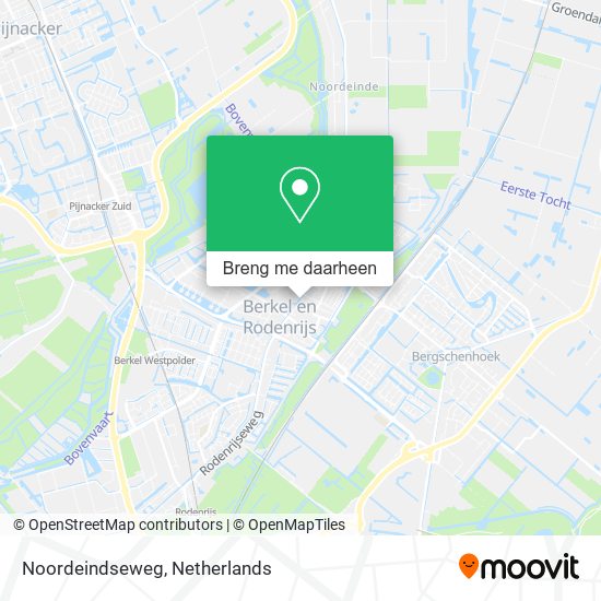 Noordeindseweg kaart