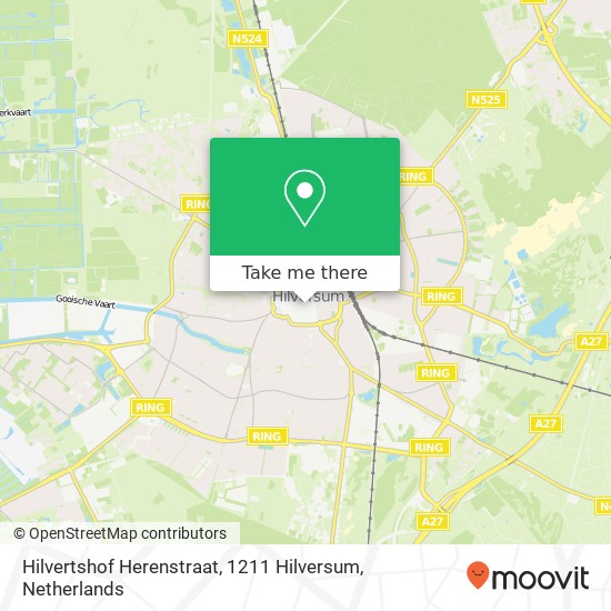 Hilvertshof Herenstraat, 1211 Hilversum kaart