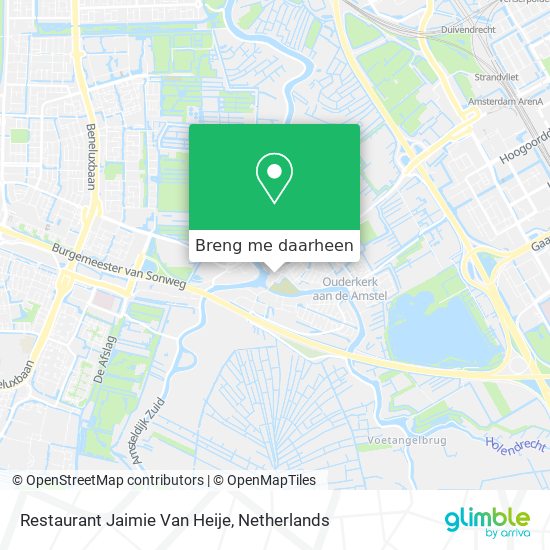 Restaurant Jaimie Van Heije kaart