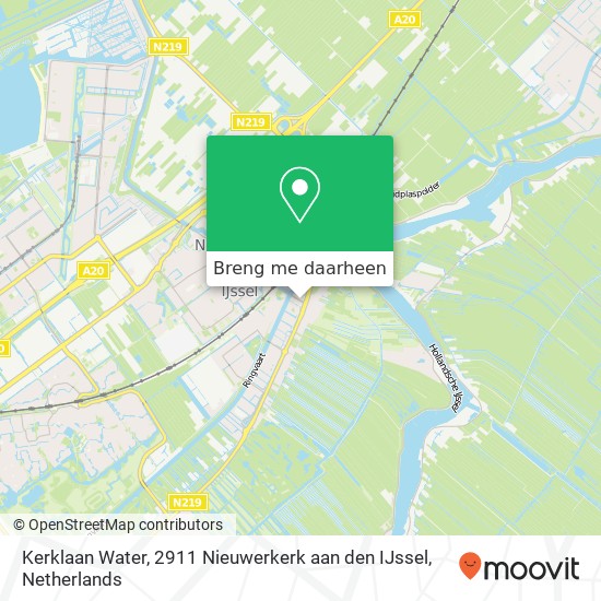 Kerklaan Water, 2911 Nieuwerkerk aan den IJssel kaart