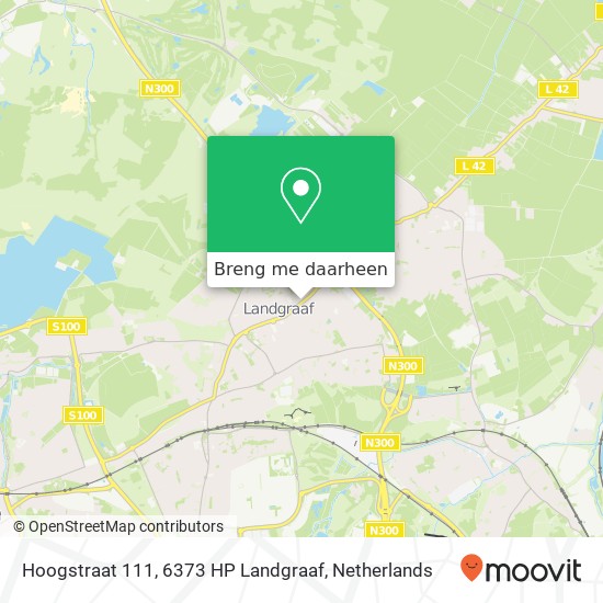 Hoogstraat 111, 6373 HP Landgraaf kaart
