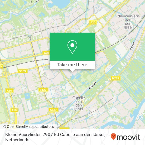 Kleine Vuurvlinder, 2907 EJ Capelle aan den IJssel kaart
