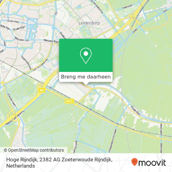 Hoge Rijndijk, 2382 AG Zoeterwoude Rijndijk kaart