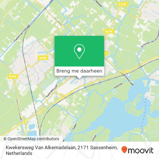 Kwekersweg Van Alkemadelaan, 2171 Sassenheim kaart