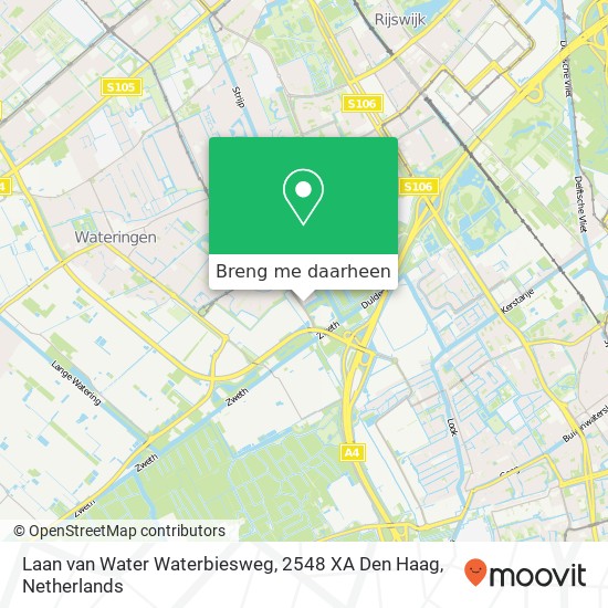 Laan van Water Waterbiesweg, 2548 XA Den Haag kaart