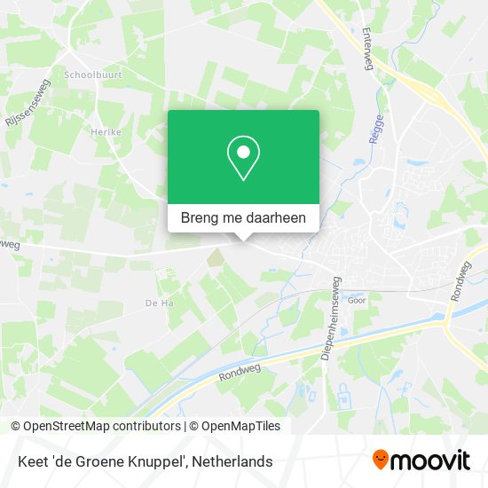 Keet 'de Groene Knuppel' kaart