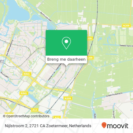 Nijlstroom 2, 2721 CA Zoetermeer kaart