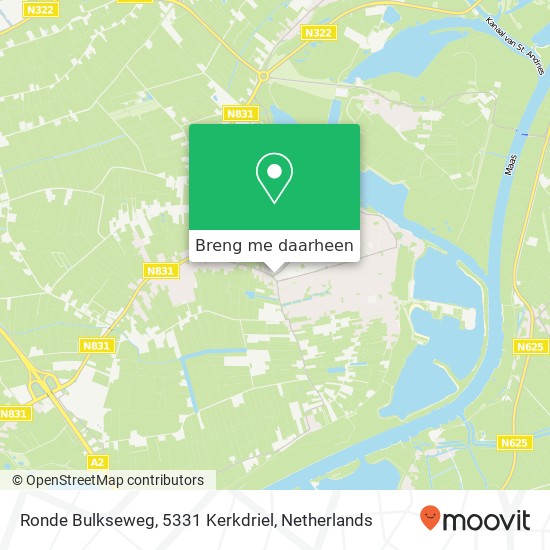 Ronde Bulkseweg, 5331 Kerkdriel kaart