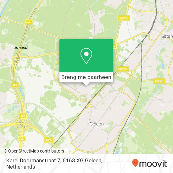 Karel Doormanstraat 7, 6163 XG Geleen kaart