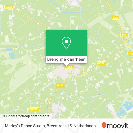 Marley's Dance Studio, Breestraat 15 kaart