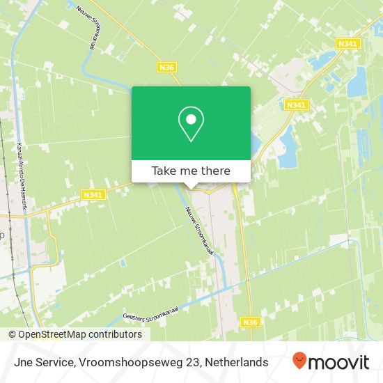 Jne Service, Vroomshoopseweg 23 kaart