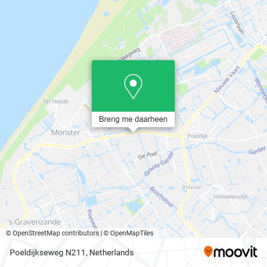 Poeldijkseweg N211 kaart