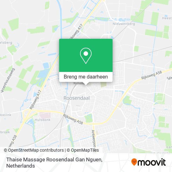 Thaise Massage Roosendaal Gan Nguen kaart