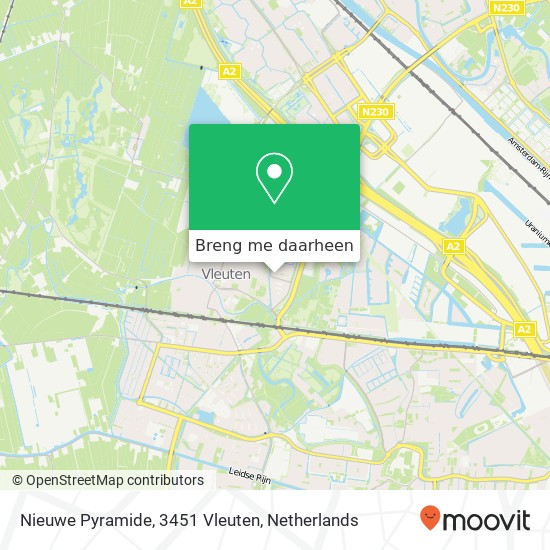 Nieuwe Pyramide, 3451 Vleuten kaart