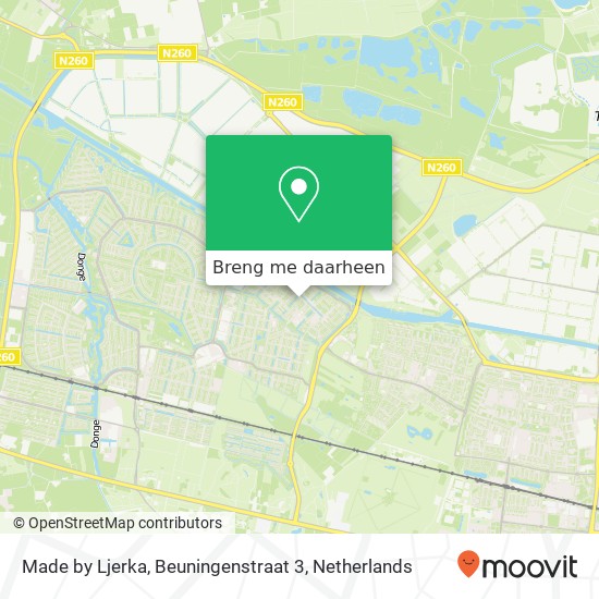 Made by Ljerka, Beuningenstraat 3 kaart