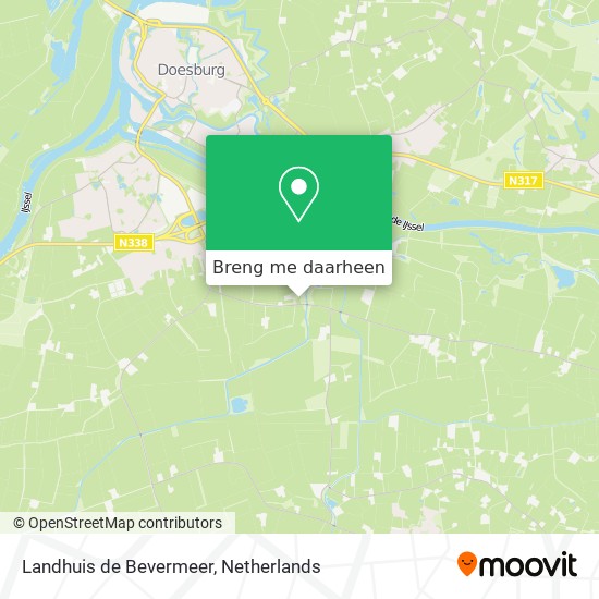Landhuis de Bevermeer kaart