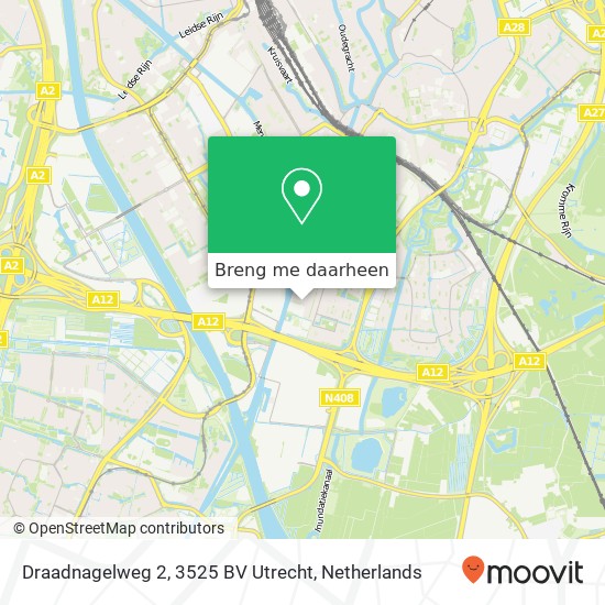 Draadnagelweg 2, 3525 BV Utrecht kaart