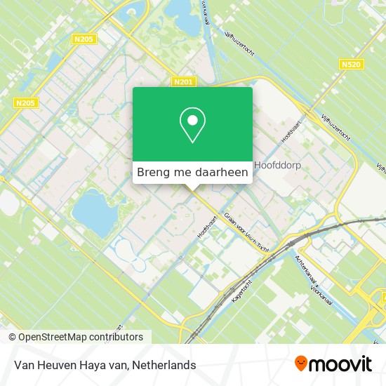 Van Heuven Haya van kaart