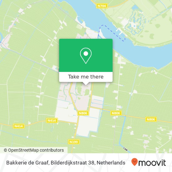 Bakkerie de Graaf, Bilderdijkstraat 38 kaart